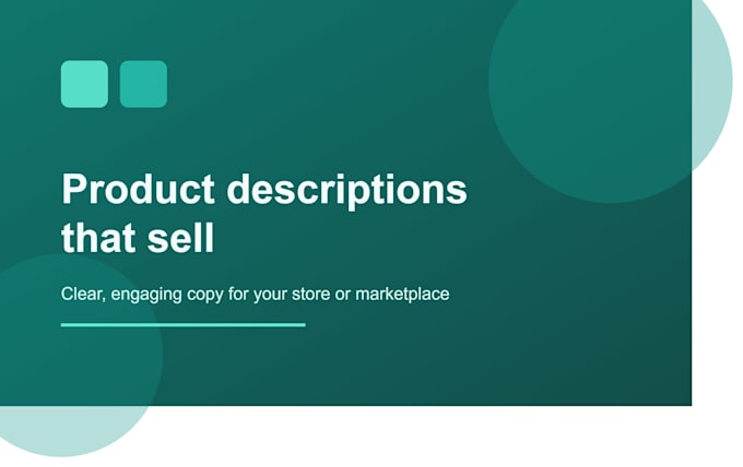 write engaging product descriptions that sell