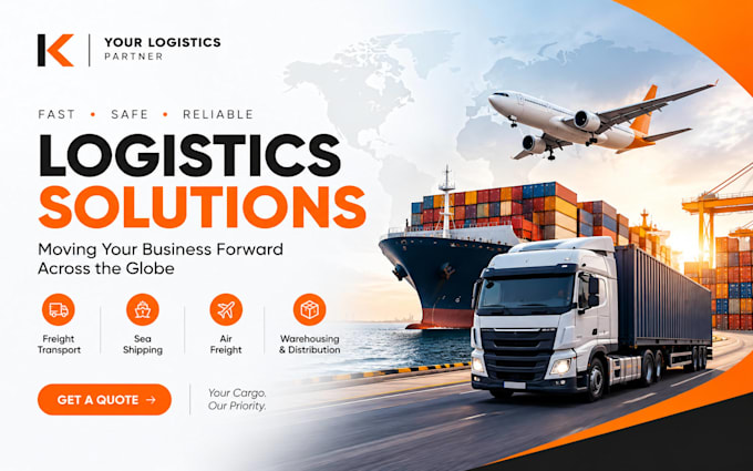 modern logistics website for your business