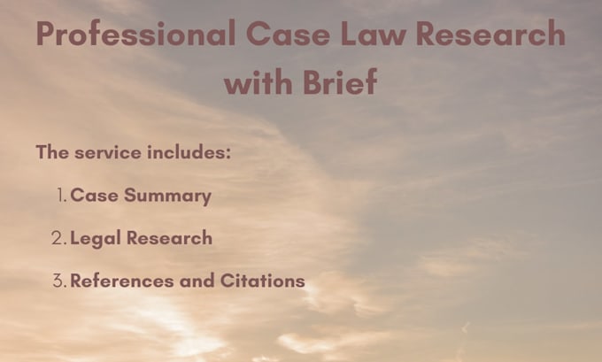 help you research case laws