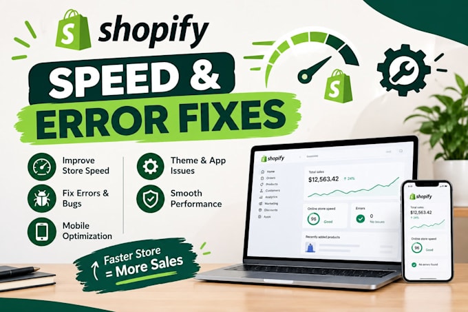 fix shopify speed optimization and theme bug errors