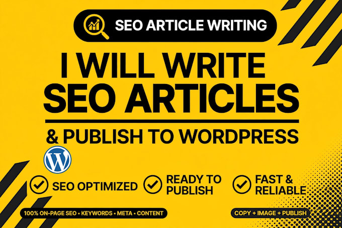 write SEO articles and publish to wordpress
