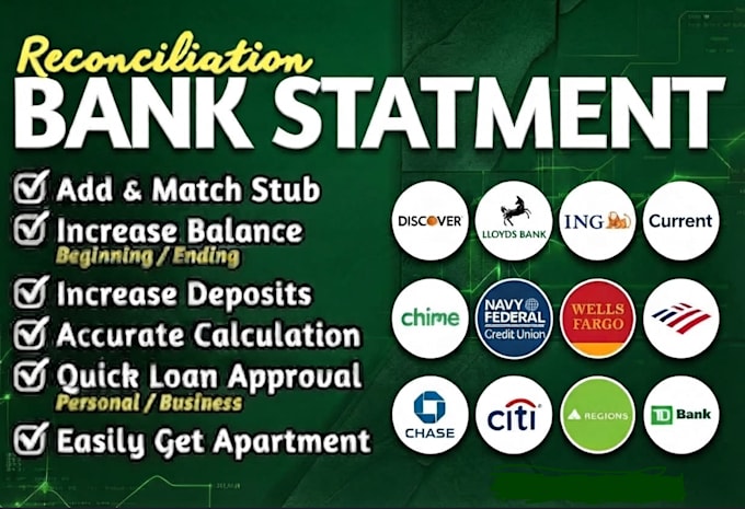 do the bank reconciliation and statements