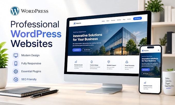 create a professional wordpress website