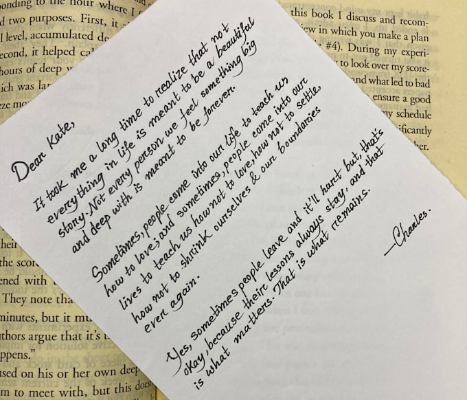 write your text in beautiful handwritten style
