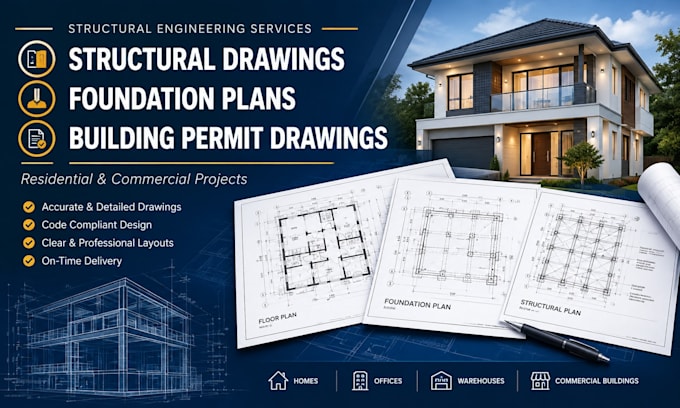 design structural drawings, foundation plans building permit drawings ga al tx