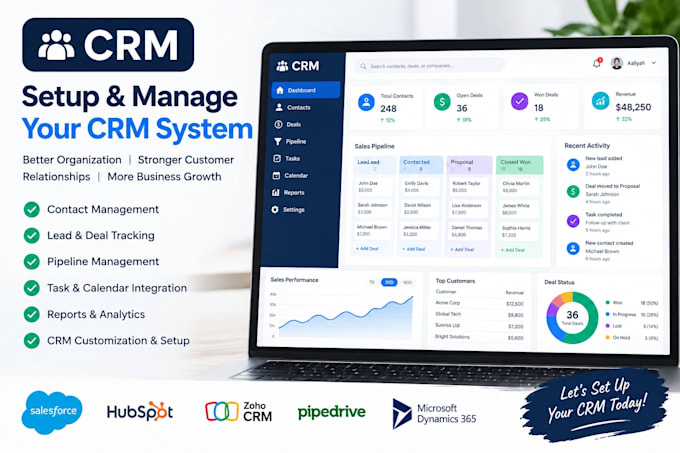 setup crm and workflow automation