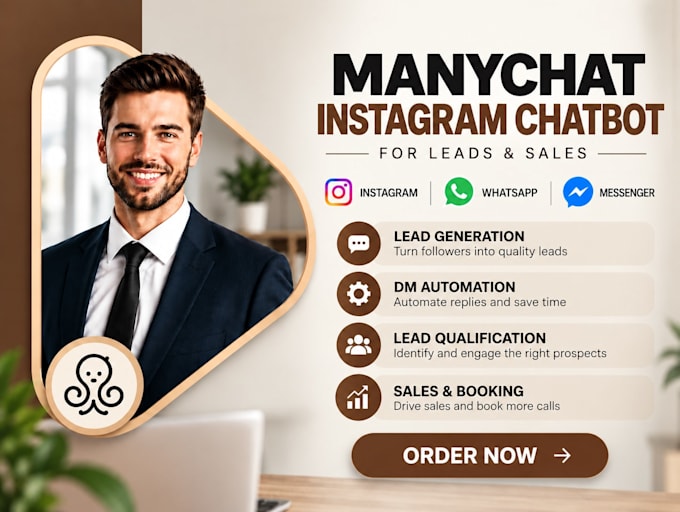 build manychat instagram chatbot for leads and sales