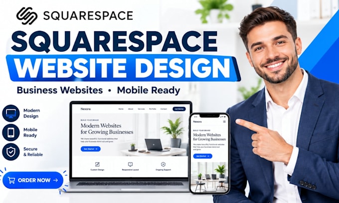 design a professional squarespace website for your business