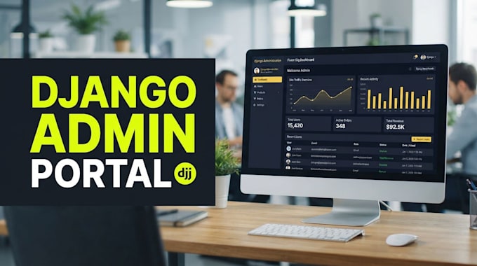 develop custom django admin dashboard or python saas web app