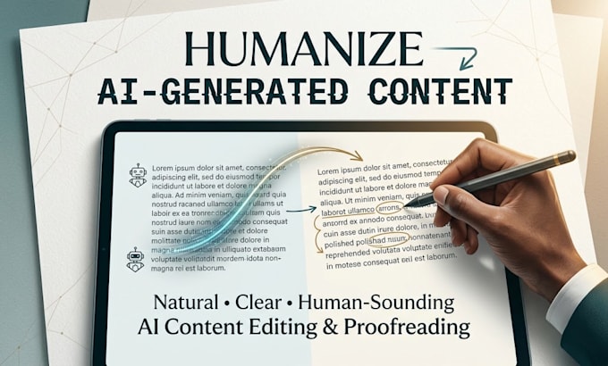 humanize and edit ai generated content