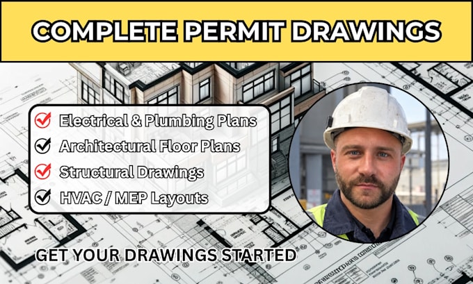 design complete architectural structural and mep permit drawings