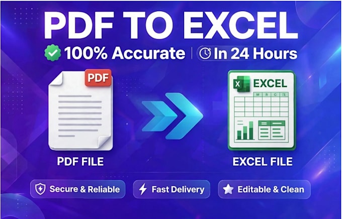 do data entry, pdf to excel, typing, image to word