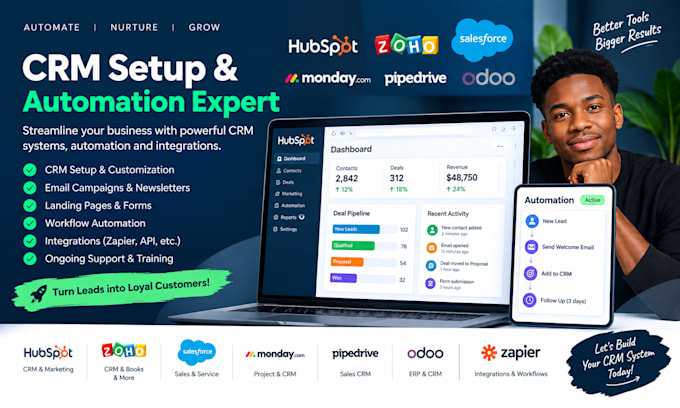 setup crm and automation
