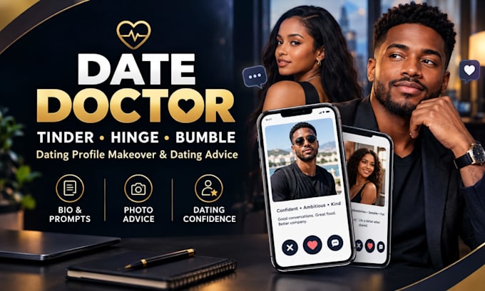 be your datedoctor for tinder,profile n hinge, bumble and co dating anxious