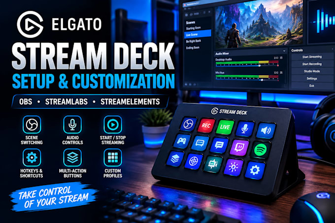 setup and customize your elgato stream deck for obs streaming