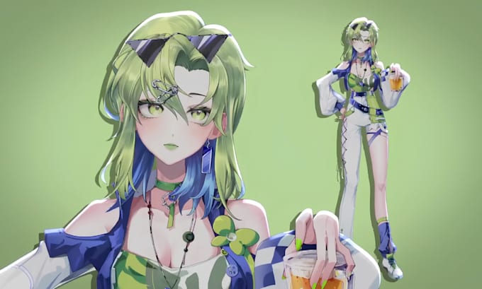 do live 2d vtuber model 3d vtuber model live2d vtuber rigging vtuber commission