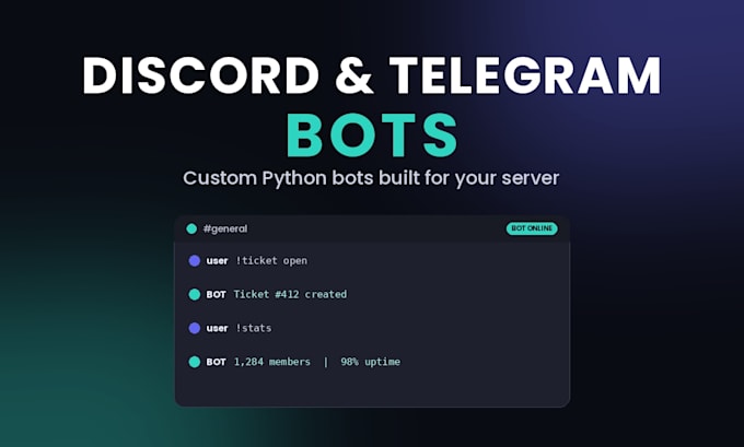 create a custom telegram and discord bot with python
