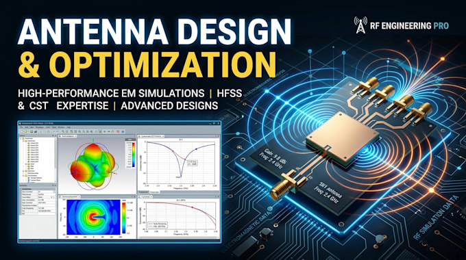 design and optimize any antenna, array and antenna system in cst and hfss