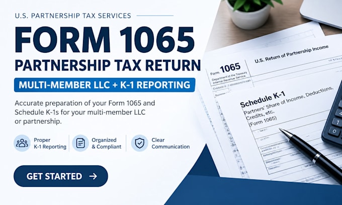 file form 1065 partnership tax return for multi member llcs with k1 reporting