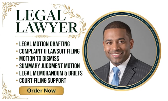draft a motion to dismiss or motion for summary judgment filing today