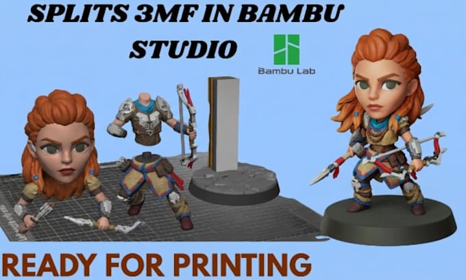 add color to 3d model, convert stl to 3mf for bambu multicolor printing