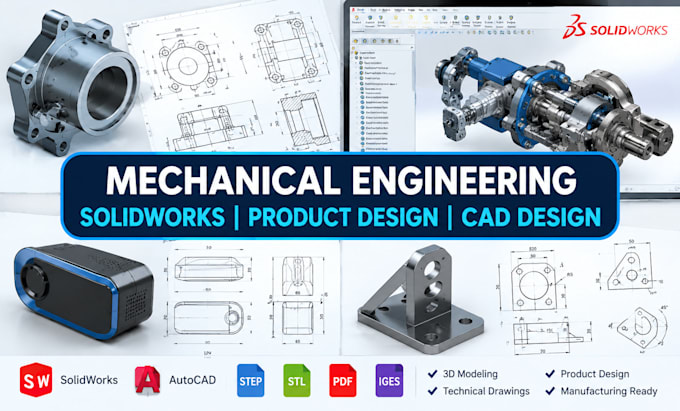 do mechanical engineering, solidworks, product design, cad design
