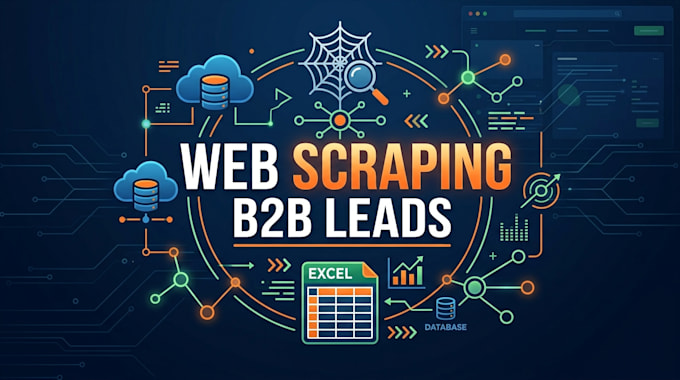 do web scraping, data extraction and b2b lead generation