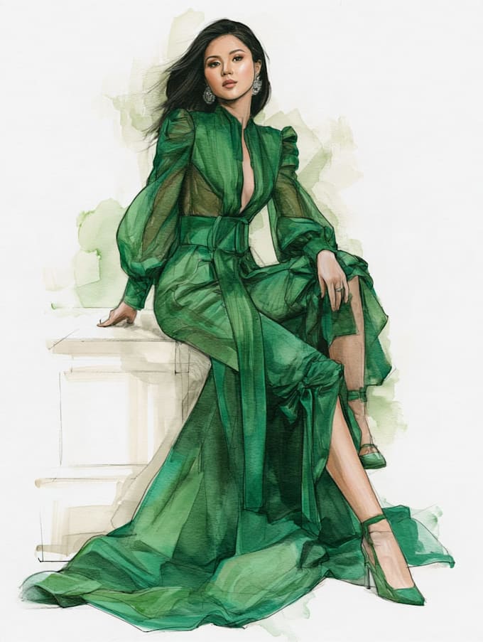 draw a fashion illustration