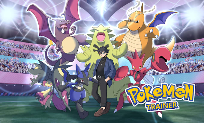 draw you as a pokemon trainer and your team