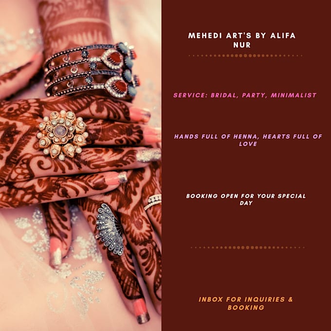 write beautiful handwritten letters with custom henna design patterns