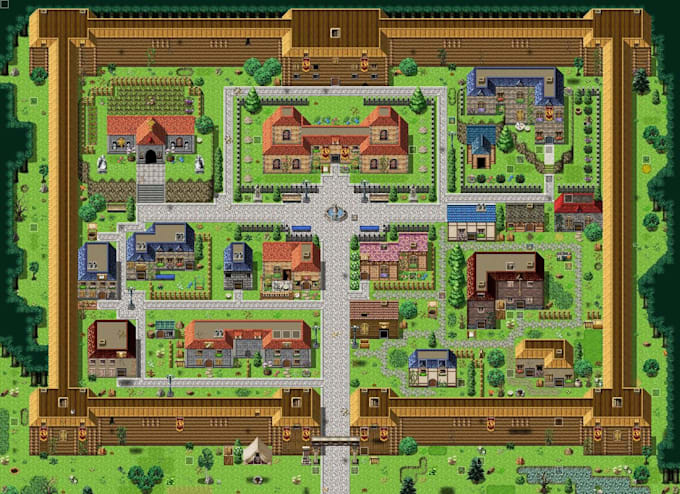 create custom game ready pixel art tileset and tilemap for godot and unity