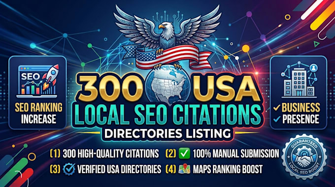 do 350 USA SEO citations and directories
