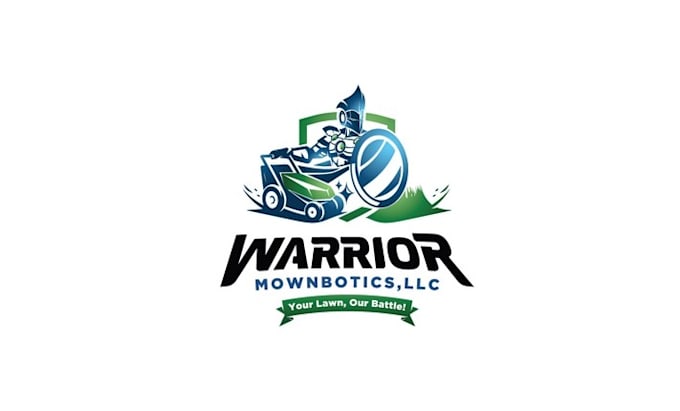 design robotic lawn care company logo