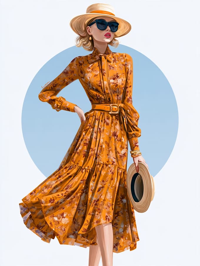 draw a fashion illustration