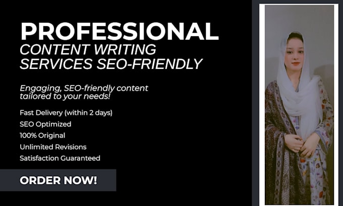 writie SEO optimized blog posts and website contant