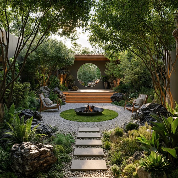 design and render 2d masterplan with landscape animation