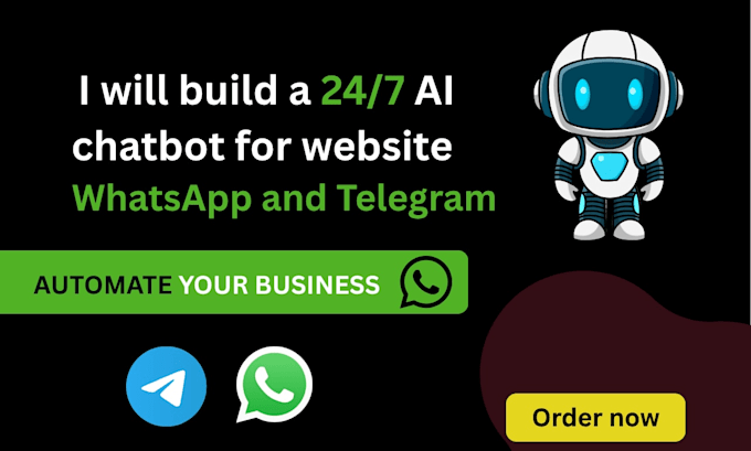 build ai chatbot for website whatsapp and telegram