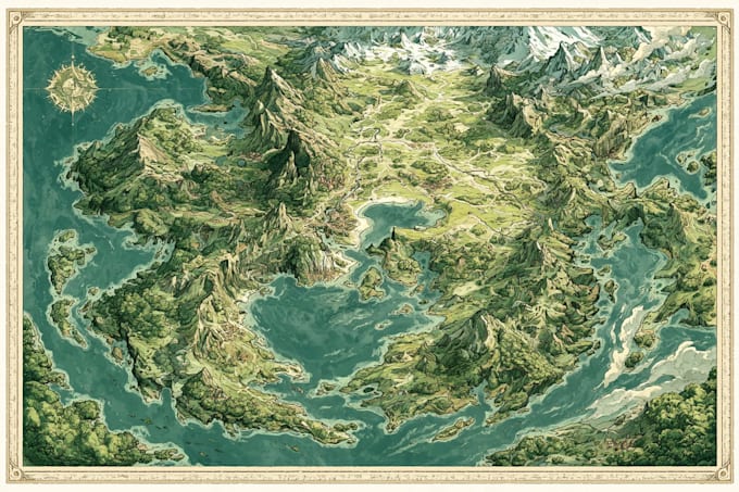 make map illustration for you