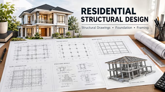 create residential structural drawings, foundation and framing plans