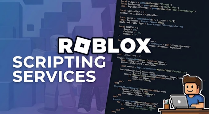 code custom luau scripts, UI systems, or fix bugs for your roblox game