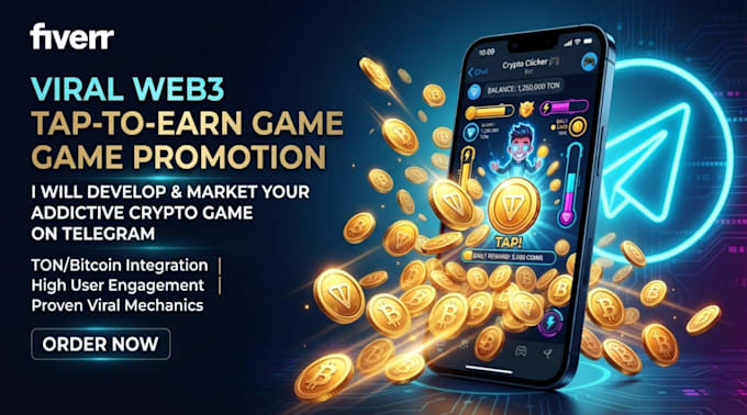develop interactive 2d HTML5 telegram mini games or tap to earn games