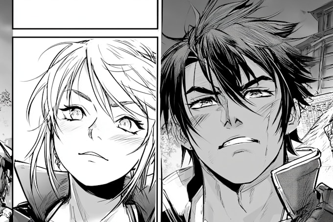make anime manga comic or webtoon cover art