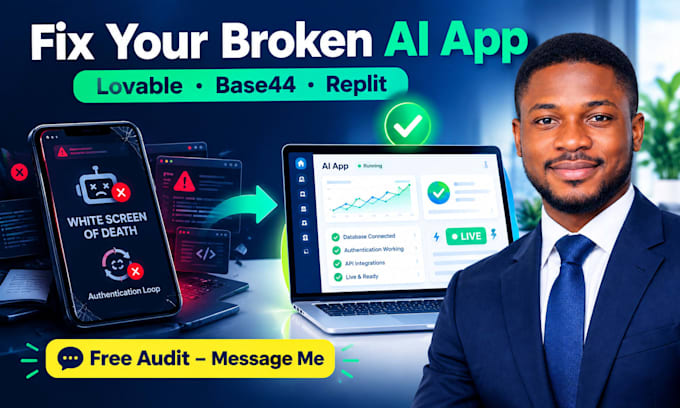 fix and deploy your lovable, base44, or replit ai app