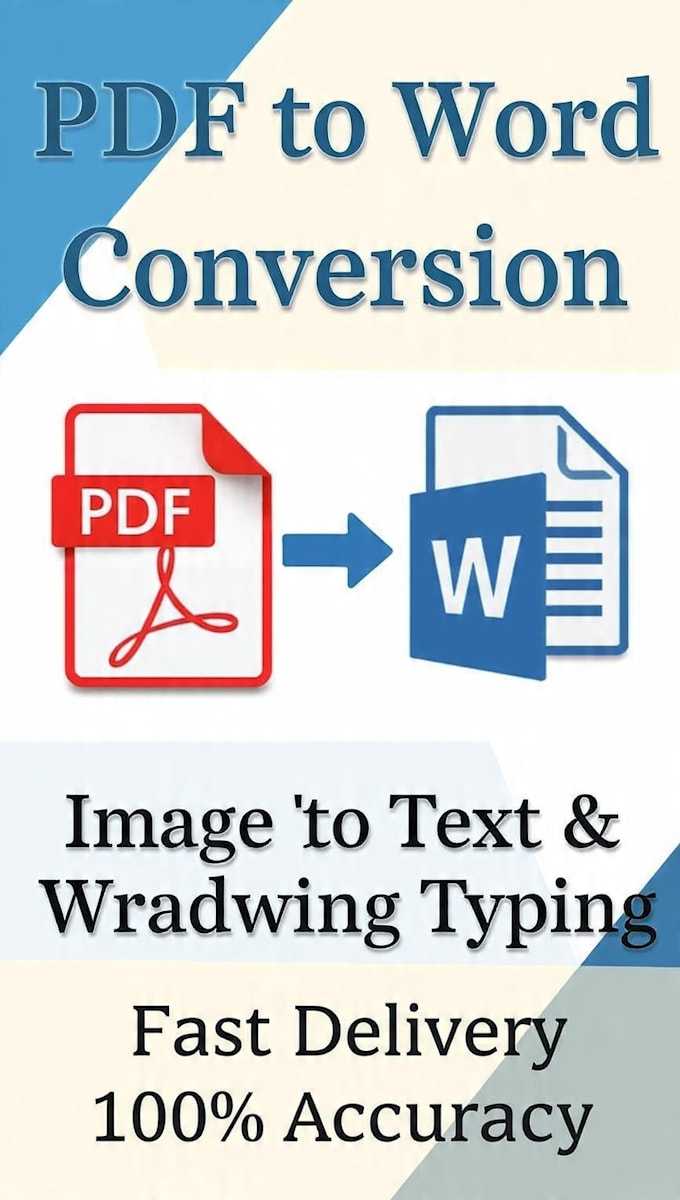 pdf to word , image to text and handwriting typing