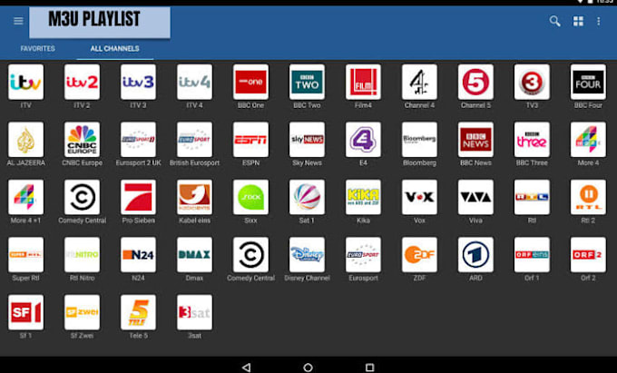 configure m3u playlist, restream, live tv app, 8k server with panel