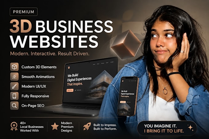design a stunning 3d website with animations