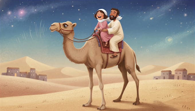 draw a children book illustration