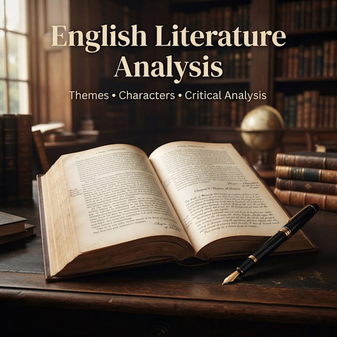 create english literature presentations and analysis
