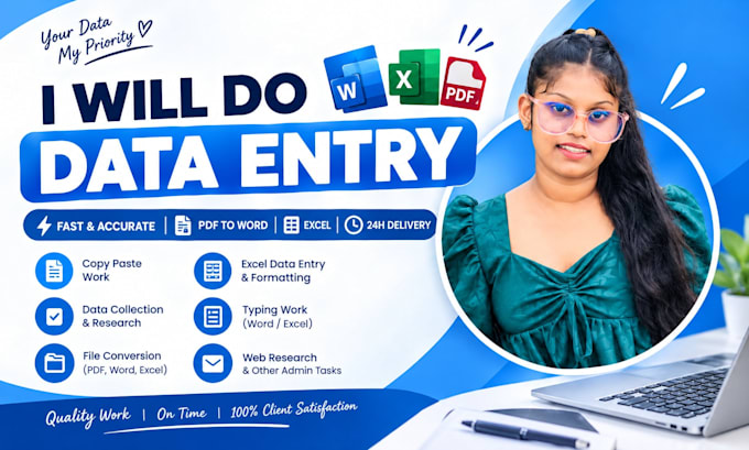 do fast and accurate data entry and typing work
