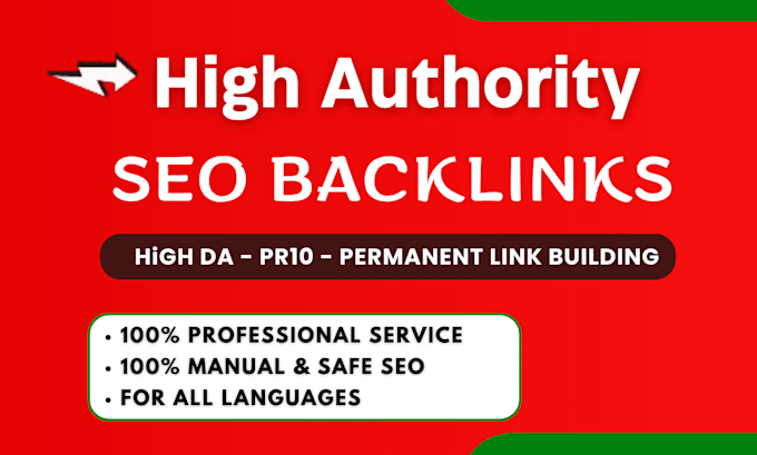 do 100 quality backlinks whitehat SEO authortiy link building service
